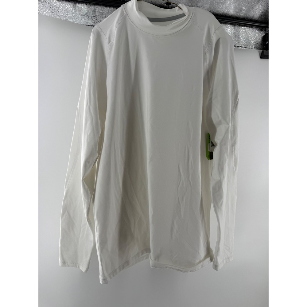 DSG Mens White Compression Mock Neck Long Sleeve Performance Shirt XL NWT